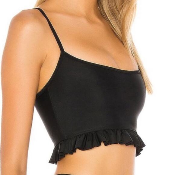 Tularosa Bali swim top ruffle black XL - Picture 1 of 5